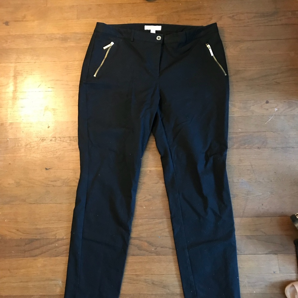 Micheal kors dress pants with gold zippers